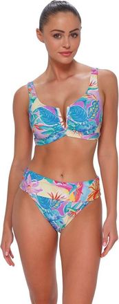 Sunsets Vienna V-Wire Bikini Swimsuit Top - D Cup in Aloha Vista at Nordstrom, Size 38