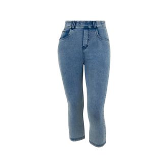 Freddy Pantaloni capri effetto denim con 5 tasche