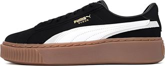 Puma (WMNS) PUMA Platform Skate Shoes Black White Brown 395225-04