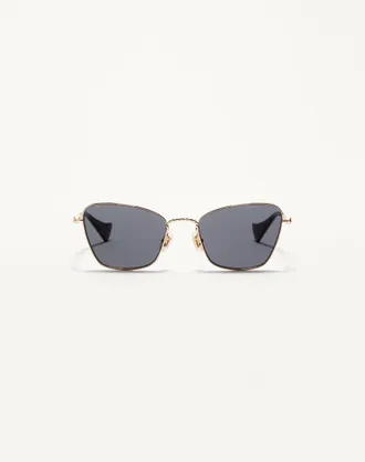 Valentino Occhiale Cat-Eye In Metallo unisex ORO/GRIGIO 52