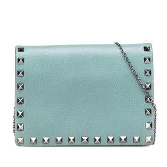 Valentino Tweedehands leren schoudertassen - Dames - Pre-owned - Groen - Maat: ONE Size Leer