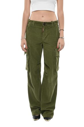 Dsquared2 Green Loose Cargos Pants