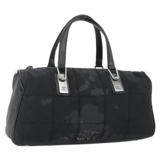 Chanel Pre-owned Nylon Handtas - Dames - Vintage Handtas - Zwart - ONE Size - Nylon - Vintage