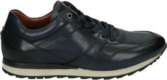 Greve Blauwe Casual Herenschoenen met Uitneembaar Voetbed - Heren - Sneakers - Blauw - 40 1/2 EU - Leer - Schoenen