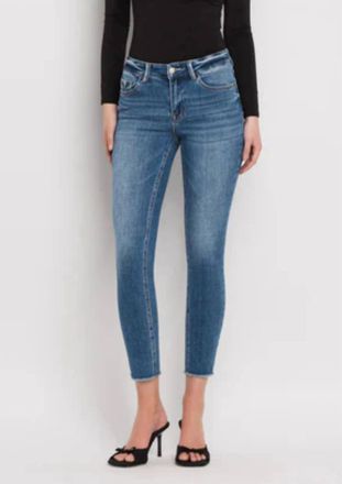 Flying Monkey Colson Mid Rise Skinny Jeans In Medium