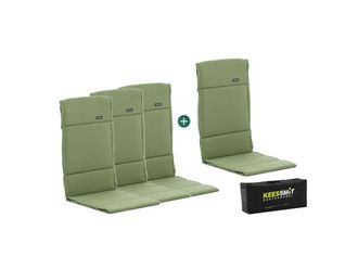 Madison New York Fiber hoog tuinkussen set van 4