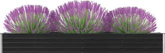 vidaXL Vidaxl - Arriate De Jard&iacute;n De Acero Galvanizado Antracita 320x40x45 Cm