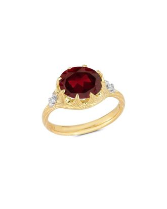 I.Reiss Company 14K 4.95 Ct. Tw. Diamond & Garnet Cocktail Ring