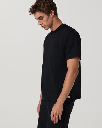 Vuori Clothing Short Sleeve Ponto Pocket T-Shirt - Relaxed Fit | Black | Medium