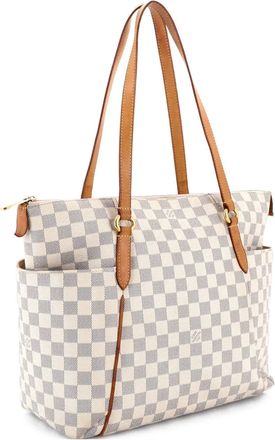 Louis Vuitton Borsa tote a mano Totally Damier MM - Bianco