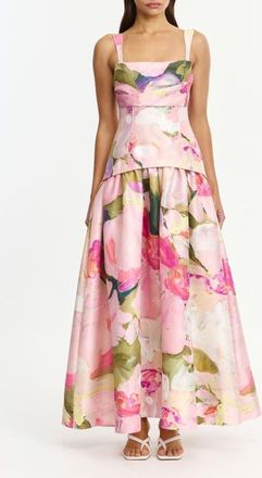 Acler Reeve Floral Print Dupioni Gown in Garden Afternoon at Nordstrom, Size 10