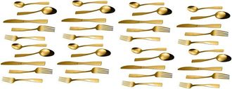 J&V Textiles 40pc Stainless Steel Silverware Set