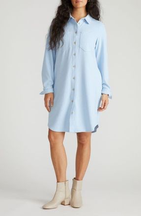 Universal Standard Long Sleeve Check Flannel Shirtdress in Battenberg Twill at Nordstrom, Size 2Xl