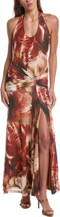 Bardot Sariba Halter Mesh Midi Dress