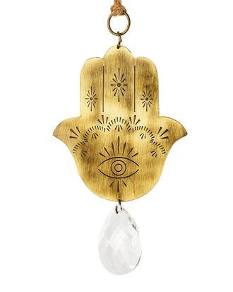 Matr Boomie Matr Boomie Surya Mushroom Engraved Brass Suncatcher