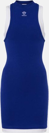 Versace Medusa cotton-blend minidress
