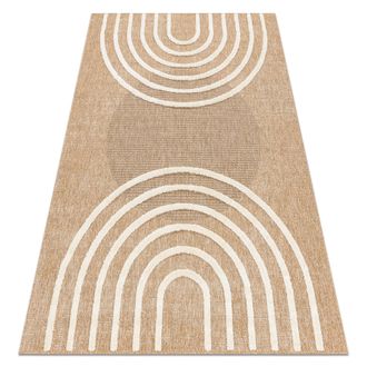 RugsX Rugsx - Spark 0688a Alfombra Beige / Crema - Geom&eacute;trico, Sisal, Estructural Beige 140x190 Cm