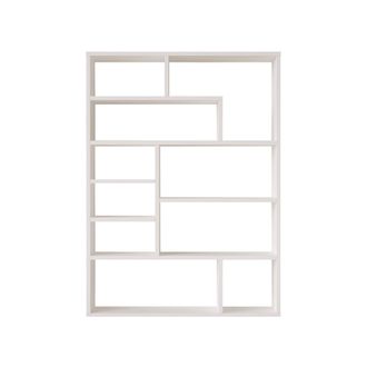 Mobili Rebecca Mobili Rebecca - Librer&iacute;a Rebecca Mobili Iroko 123,5x90x22 Tablero De Part&iacute;culas Blanco Moderno