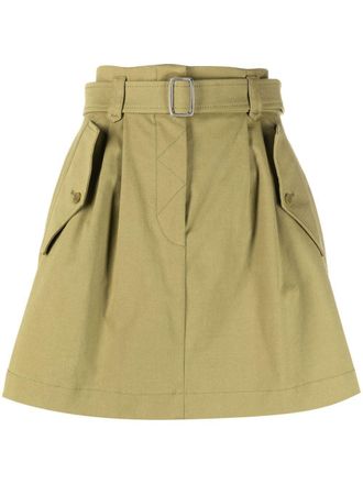 Alberta Ferretti Rok met ceintuur - Groen