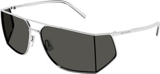 Saint Laurent Grey Irregular Mens Sunglasses SL 750 002 69