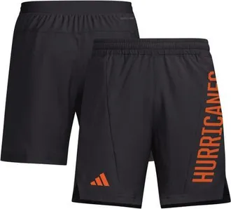 adidas Mens adidas Black Miami Hurricanes Designed for Training AEROREADY Shorts at Nordstrom, Size X-Large