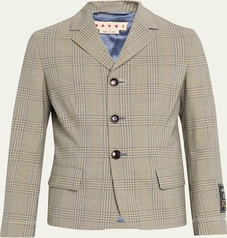 Marni Check Single-Breasted Jacket