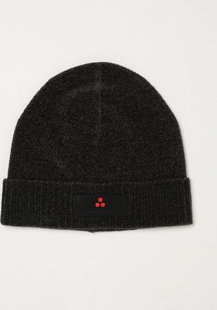 Peuterey Berretto beanie in tessuto tecnico con risvolto e applicazione logo