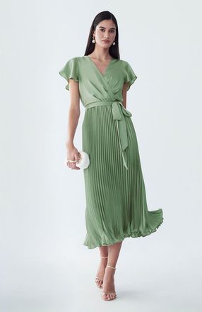 Willa Faye Midi Dress in Mist Green at Nordstrom, Size 12