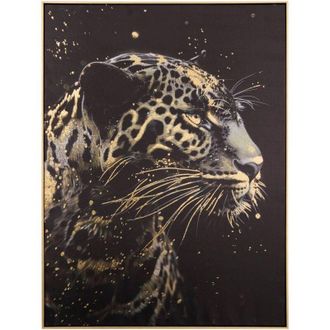 Atmosphera Atmosphera - Lienzo Impreso Enmarcado Lupita Negro 58x78cm Cr&eacute;ateur DInt&eacute;rieur