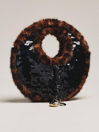 Dolce Vita Felipa Embellished Faux Fur Satchel