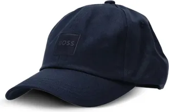 BOSS cotton-twill cap with logo patch - men - Cotton - One Size - Blue