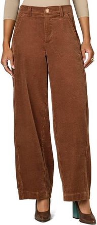 Wit & Wisdom Skyrise Barrel Leg Corduroy Pants in Toasted Cinnamon at Nordstrom, Size 00