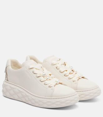 Jimmy Choo London Diamond Light Maxi leather sneakers