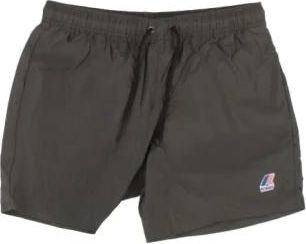 K-Way Badmode, Heren, Groen, M, Polyester, Logo Zwemshorts Verstelbare Taille