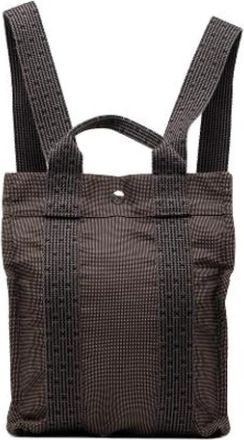 Herm&egrave;s Pre-owned Herline PM Rugzak - Dames - Vintage Rugzakken - Grijs - ONE Size - Vintage