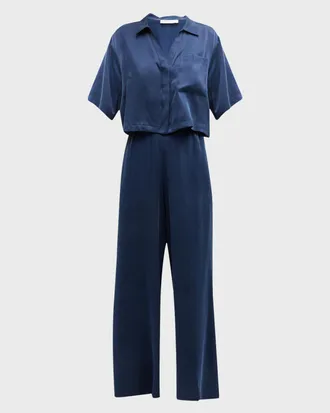 Lunya Washable Silk High-Rise Pant Set