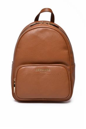 Ermanno Scervino Brown Polyurethane Backpack