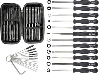 Elle Juego De Herramientas Hippotech De 12 Piezas Para Ajuste De Carburador Y Estuche De Transporte Para Motores Peque&ntilde;os De 2 Tiempos Para Motosierras Rec