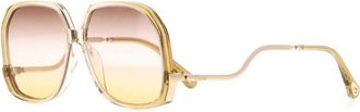Chlo&eacute; Golden Square Sunglasses