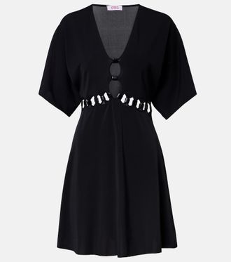 Eres Connection cutout jersey minidress