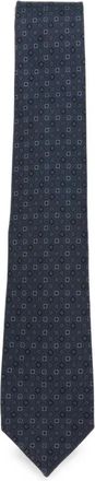 Ferragamo Stropdas - Heren - Stropdassen - Blauw - ONE Size - Accessoires