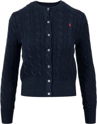 Polo Ralph Lauren Sky Cable Knit Sweater With Round Neckline