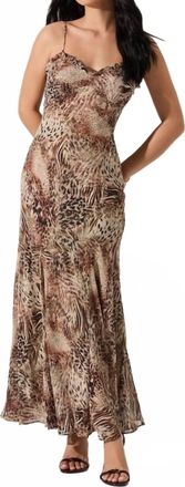 Astr Maeryn Maxi Dress In Taupe