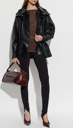 Iro Groove Leather Jacket, Womens, Black