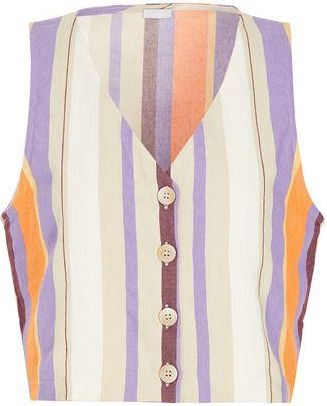 8 by YOOX COTTON STRIPED VEST