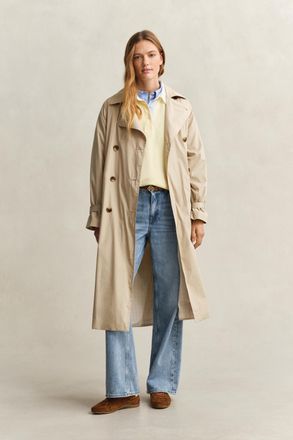 GANT Women Light Trench Coat (XL) OAT BEIGE