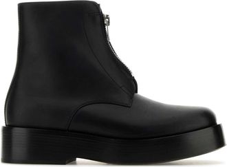 Bottega Veneta Black Leather Torino Ankle Boots