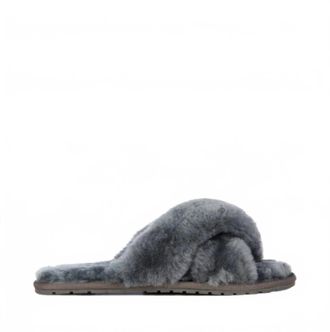 Emu Womens Mayberry Anthracite Slippers In Charcoal