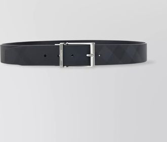 Burberry belt featuring iconic tartan print and metal buckle