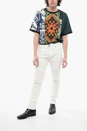 Balmain Jeans Biker Tapered Fit con Passanti 15cm Balmain